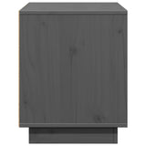 Meuble TV Gris 74x35x44 cm Bois de pin massif