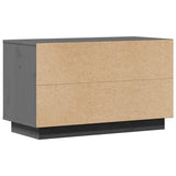 Meuble TV Gris 74x35x44 cm Bois de pin massif