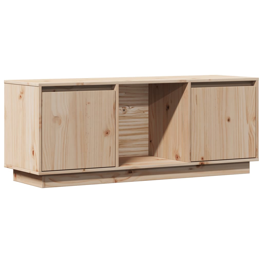 Meuble TV 110,5x35x44 cm Bois de pin massif