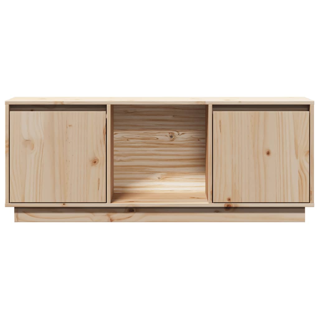 Meuble TV 110,5x35x44 cm Bois de pin massif