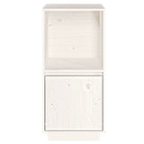 Buffet blanc 38x35x80 cm bois massif de pin