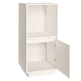 Buffet blanc 38x35x80 cm bois massif de pin