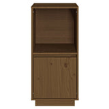 Buffet marron miel 38x35x80 cm bois massif de pin