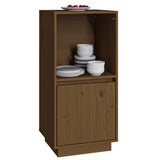 Buffet marron miel 38x35x80 cm bois massif de pin