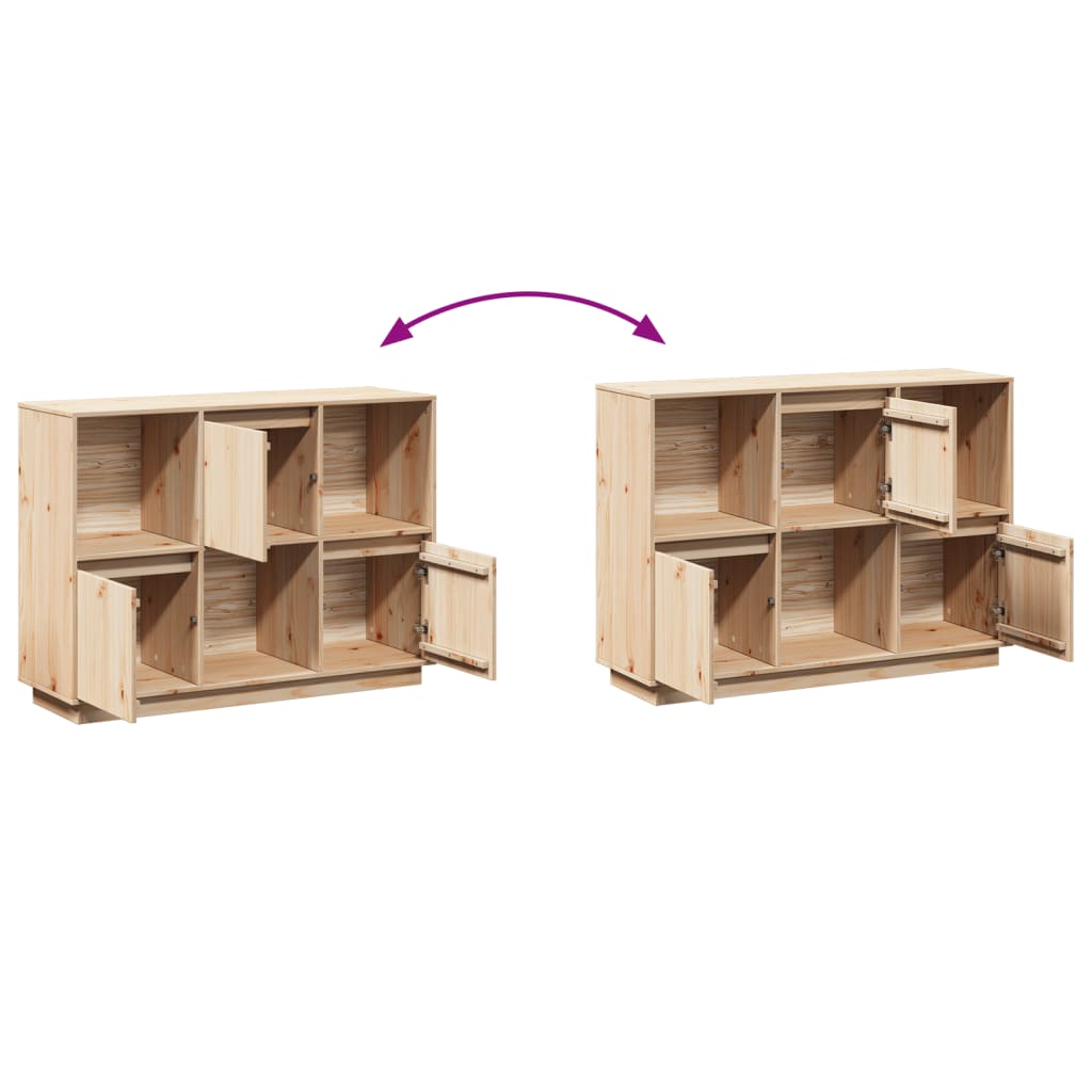 Buffet 110,5x35x80 cm Bois massif de pin