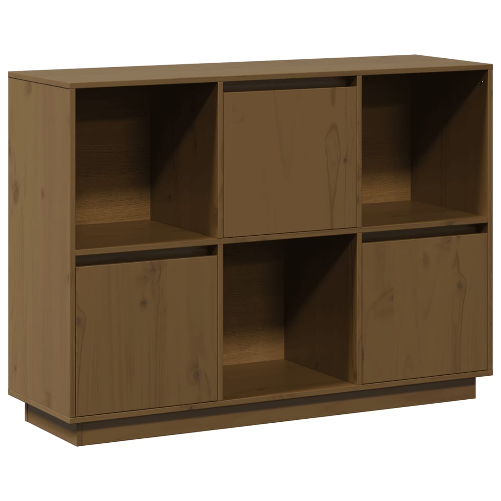 Buffet Marron miel 110,5x35x80 cm Bois massif de pin