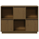 Buffet Marron miel 110,5x35x80 cm Bois massif de pin