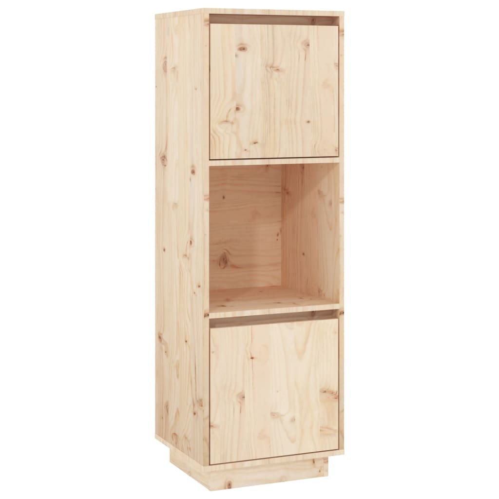 Buffet haut 38x35x117 cm Bois massif de pin