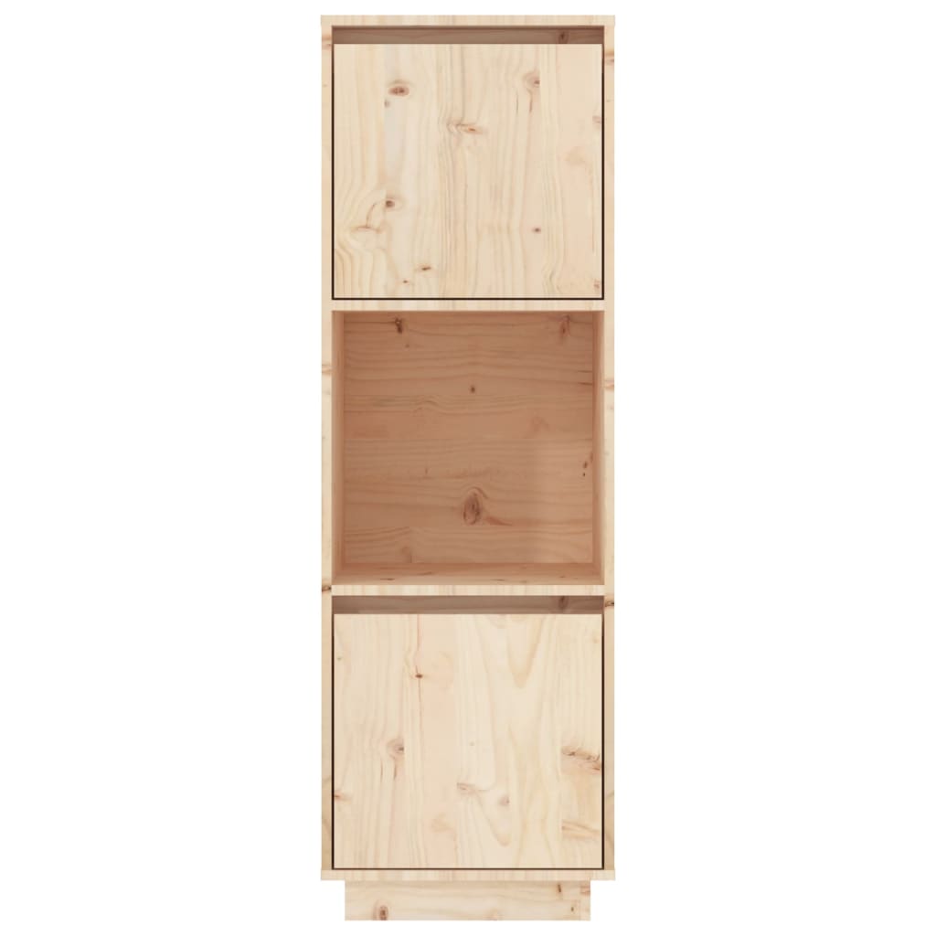 Buffet haut 38x35x117 cm Bois massif de pin