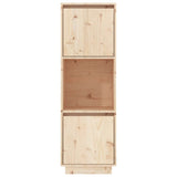 Buffet haut 38x35x117 cm Bois massif de pin