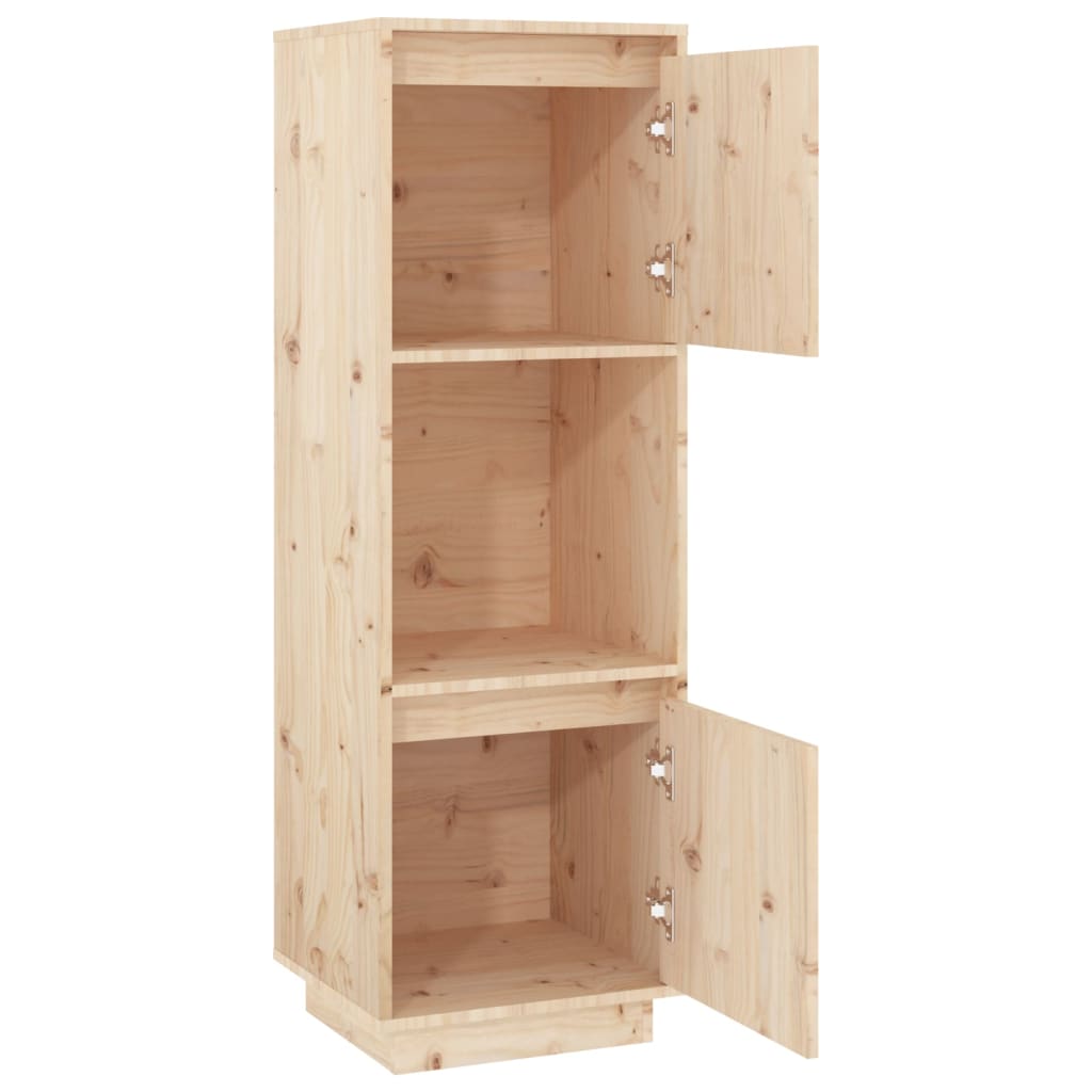 Buffet haut 38x35x117 cm Bois massif de pin