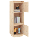 Buffet haut 38x35x117 cm Bois massif de pin