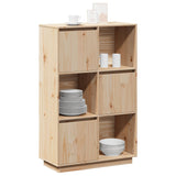 Buffet haut 74x35x117 cm Bois massif de pin