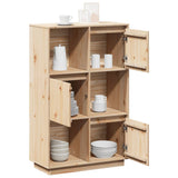 Buffet haut 74x35x117 cm Bois massif de pin