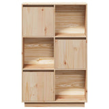 Buffet haut 74x35x117 cm Bois massif de pin