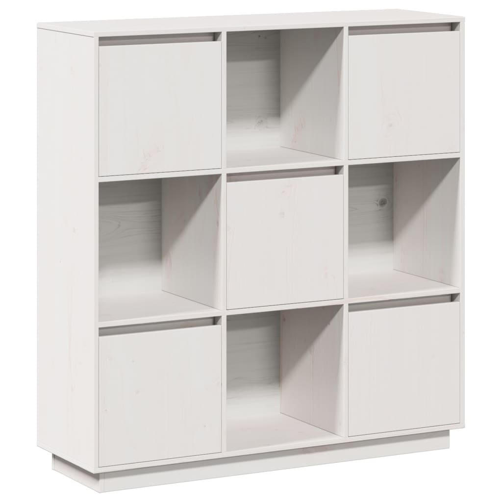 Buffet Blanc 110,5x35x117 cm Bois massif de pin