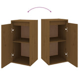 TV cabinet 2 pcs Honey brown Solid pine wood