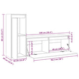 Meubles TV 2 pcs Bois massif de pin