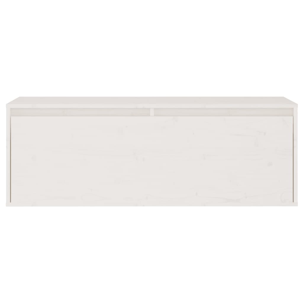 Meubles TV 2 pcs Blanc Bois massif de pin