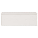 Meubles TV 2 pcs Blanc Bois massif de pin