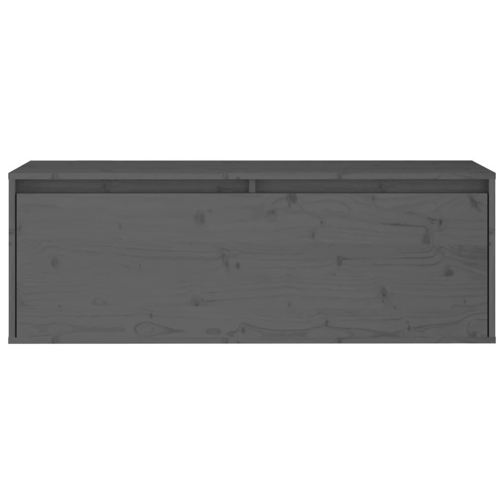 Meubles TV 2 pcs Gris Bois massif de pin