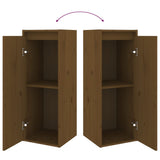 TV cabinet 2 pcs Honey brown Solid pine wood