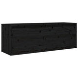 Meubles TV 2 pcs Noir Bois massif de pin