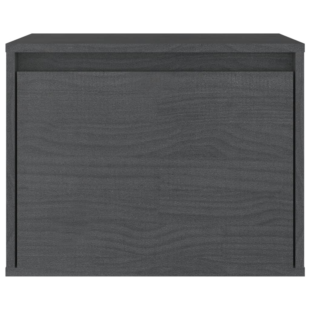 Meubles TV 3 pcs Gris Bois massif de pin