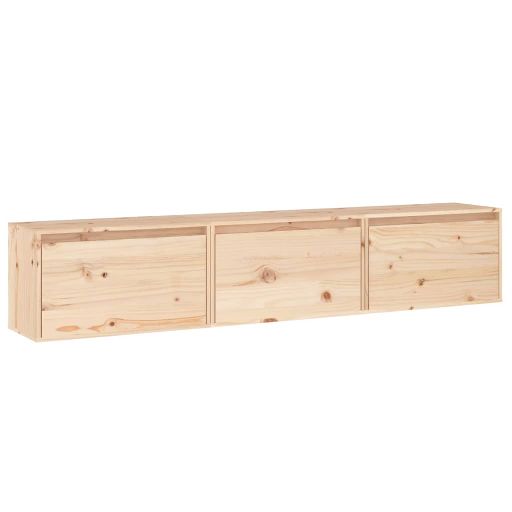 Meubles TV 3 pcs bois massif de pin