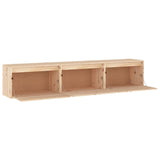 3 pcs TV cabinet solid pine wood