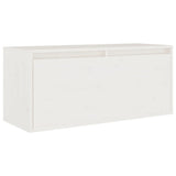 Meubles TV 3 pcs Blanc Bois massif de pin