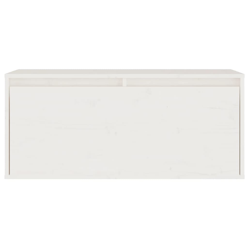 Meubles TV 3 pcs Blanc Bois massif de pin