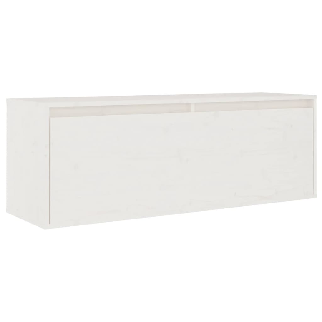 Ensemble de meubles TV 3 pcs blanc bois massif de pin