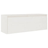 Ensemble de meubles TV 3 pcs blanc bois massif de pin