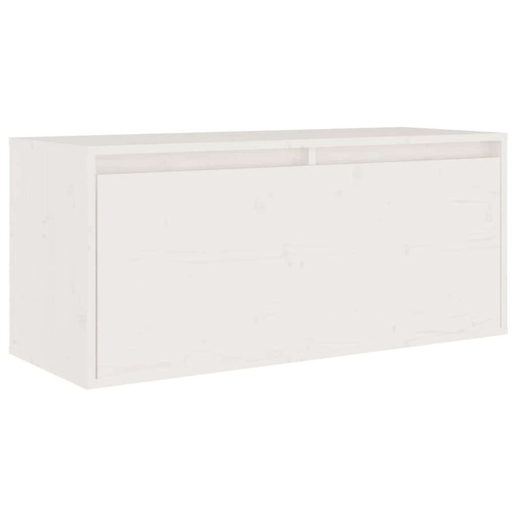 Meubles TV 5 pcs Blanc Bois massif de pin