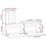 Meubles TV 3 pcs Bois massif de pin