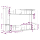 Meubles TV 8 pcs Bois massif de pin