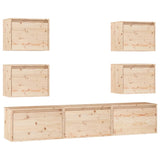 Meubles TV 7 pcs Bois massif de pin