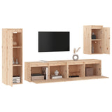 Meubles TV 4 pcs Bois massif de pin