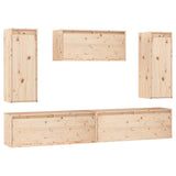 Meubles TV 5 pcs Bois massif de pin