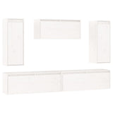 Meubles TV 5 pcs Blanc Bois massif de pin