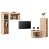 Meubles TV 4 pcs Bois massif de pin