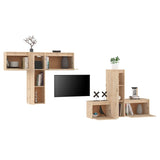 Meubles TV 6 pcs Bois massif de pin