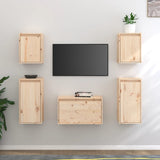 Meubles TV 5 pcs Bois massif de pin