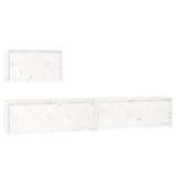 Meubles TV 3 pcs Blanc Bois massif de pin