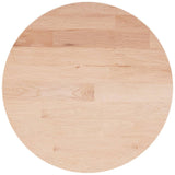 Round table top Ø40x1.5 cm Untreated solid oak wood