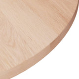 Round table top Ø50x1.5 cm Untreated solid oak wood