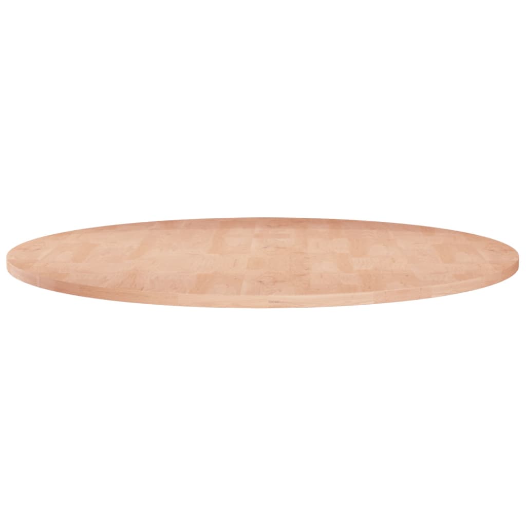 Round table top Ø60x1.5 cm Untreated solid oak wood