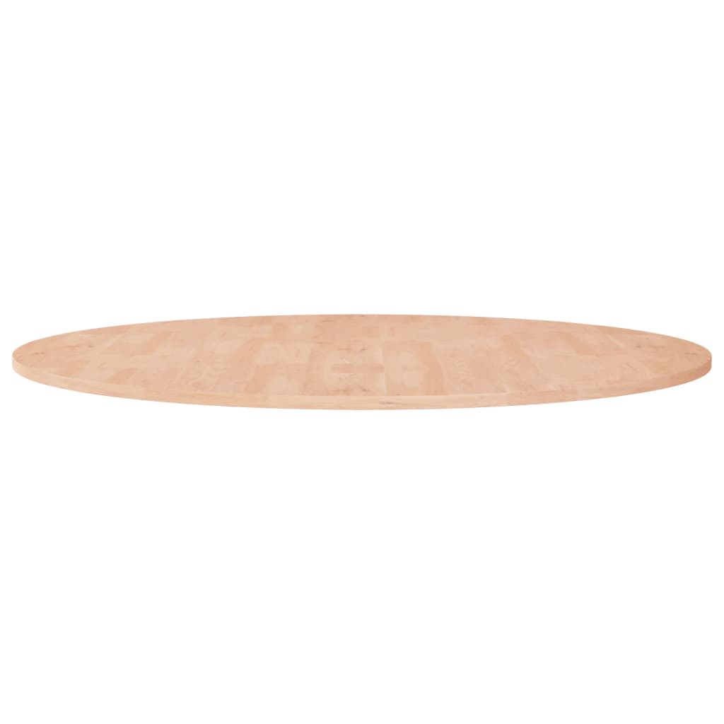 Round table top Ø90x1.5 cm Untreated solid oak wood