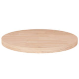 Round table top Ø40x2.5 cm Untreated solid oak wood